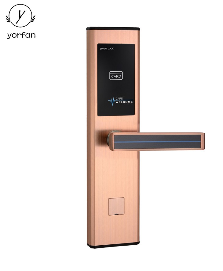 Red Bronze Color Hotel Card Lock YFH-898 Red Bronze Color Hotel Card Lock YFH-898